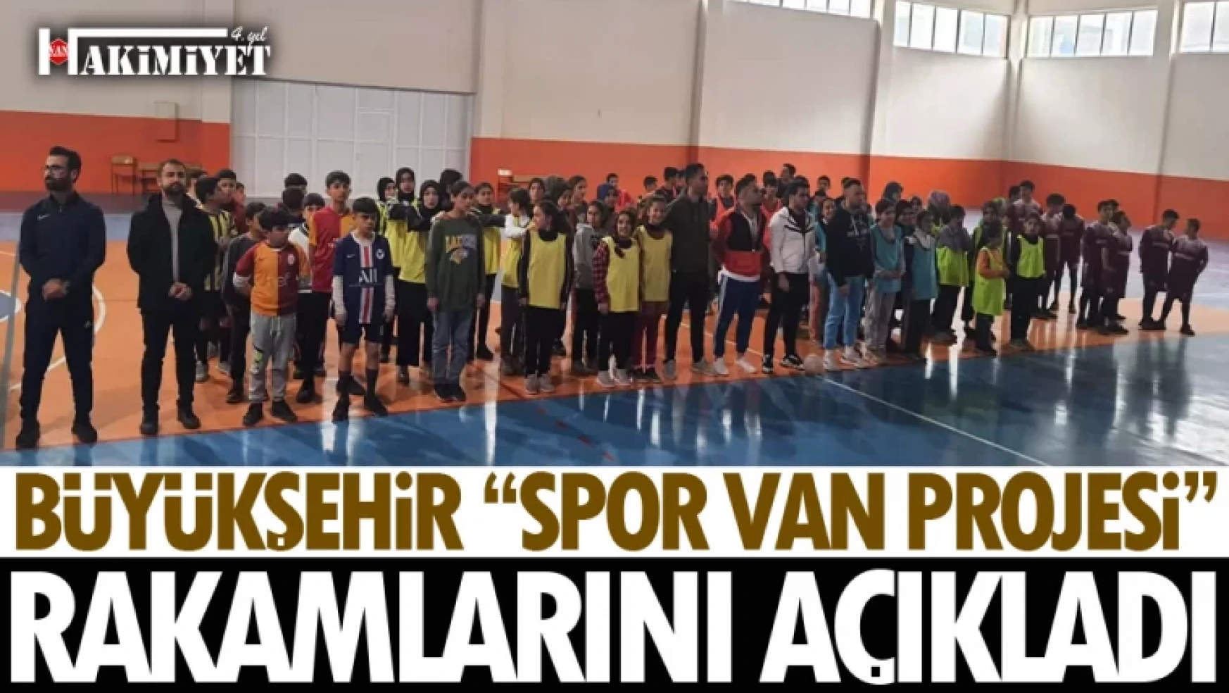 Büyükşehir, 'Spor Van Projesi' rakamlarını açıkladı