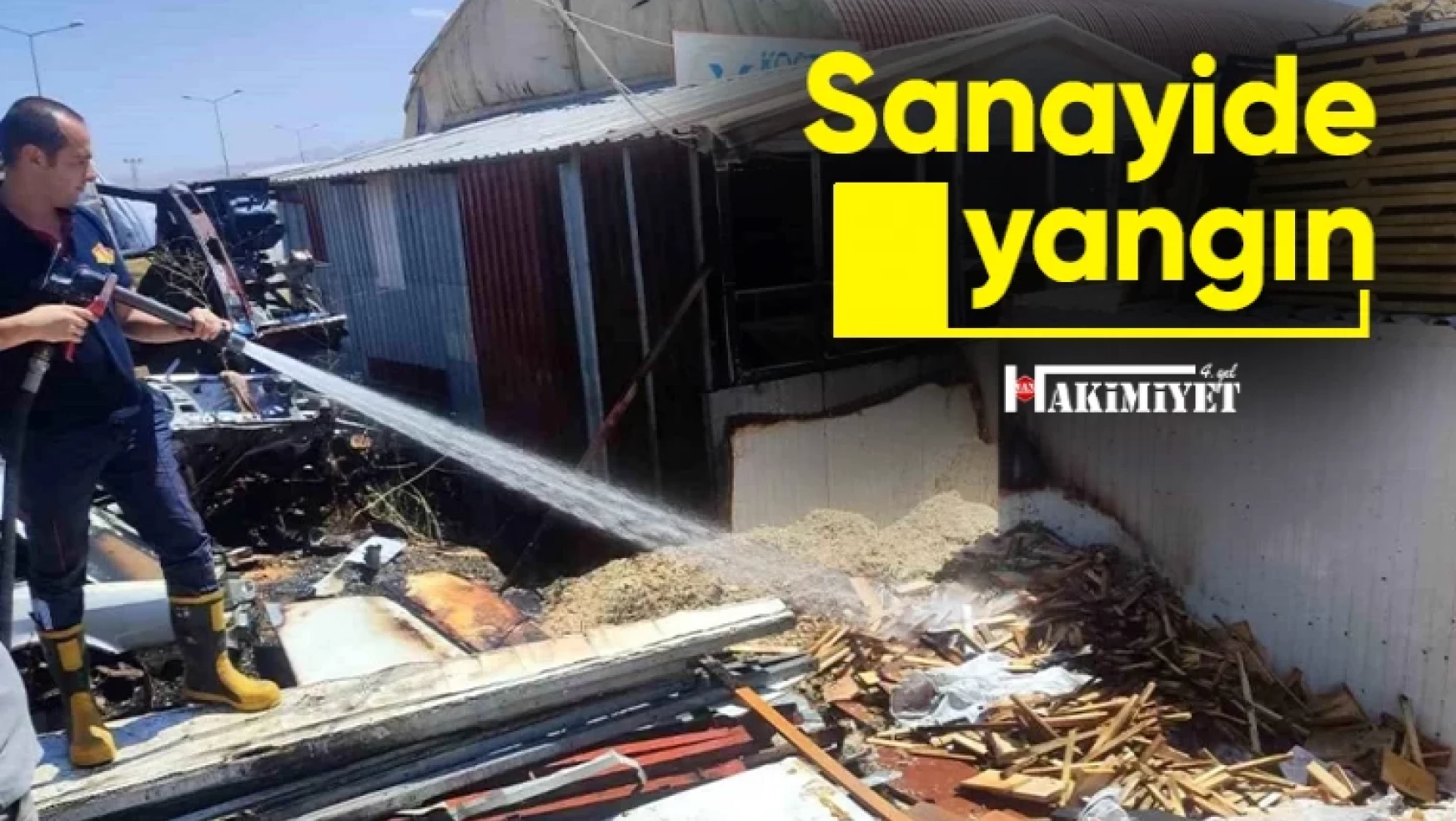 Van'da Sanayi Sitesinde Çıkan Yangın Söndürüldü