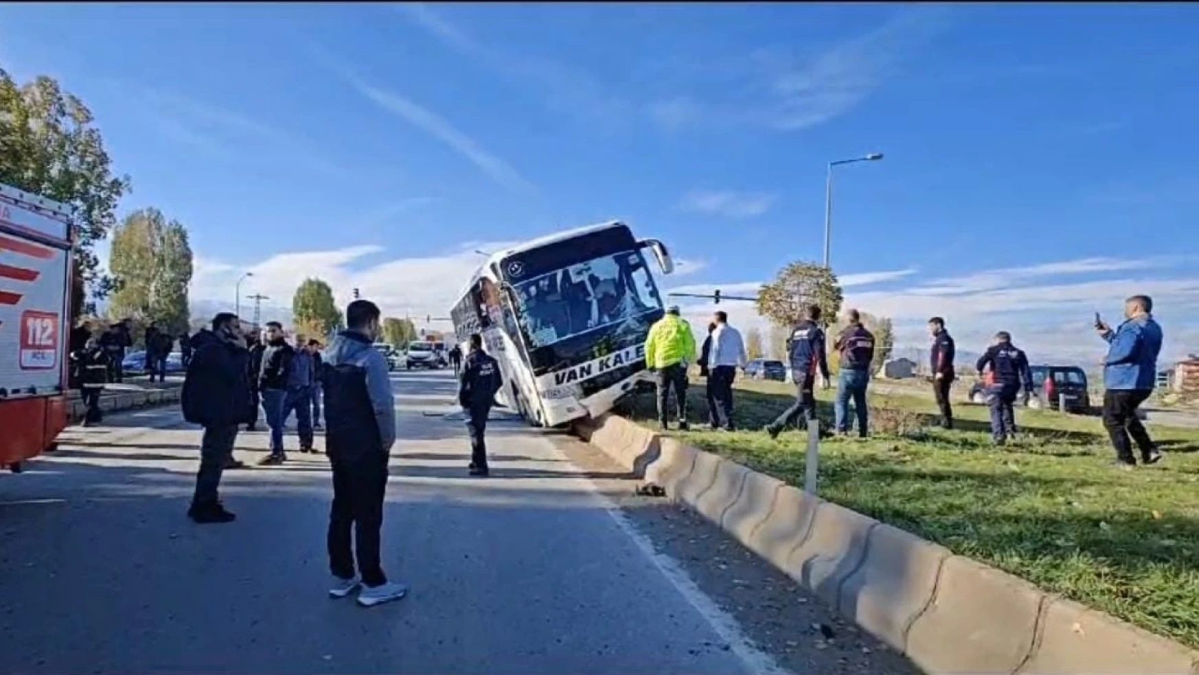 İstanbul-Van otobüsü kaza yaptı!