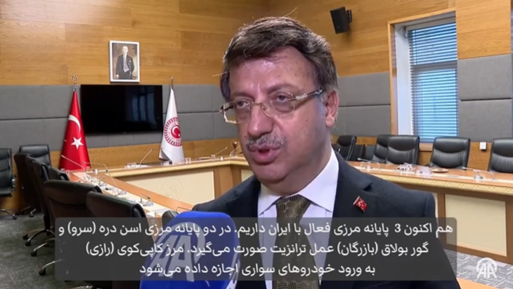 Milletvekili Türkmenoğlu, İran heyetini TBMM'de ağırladı