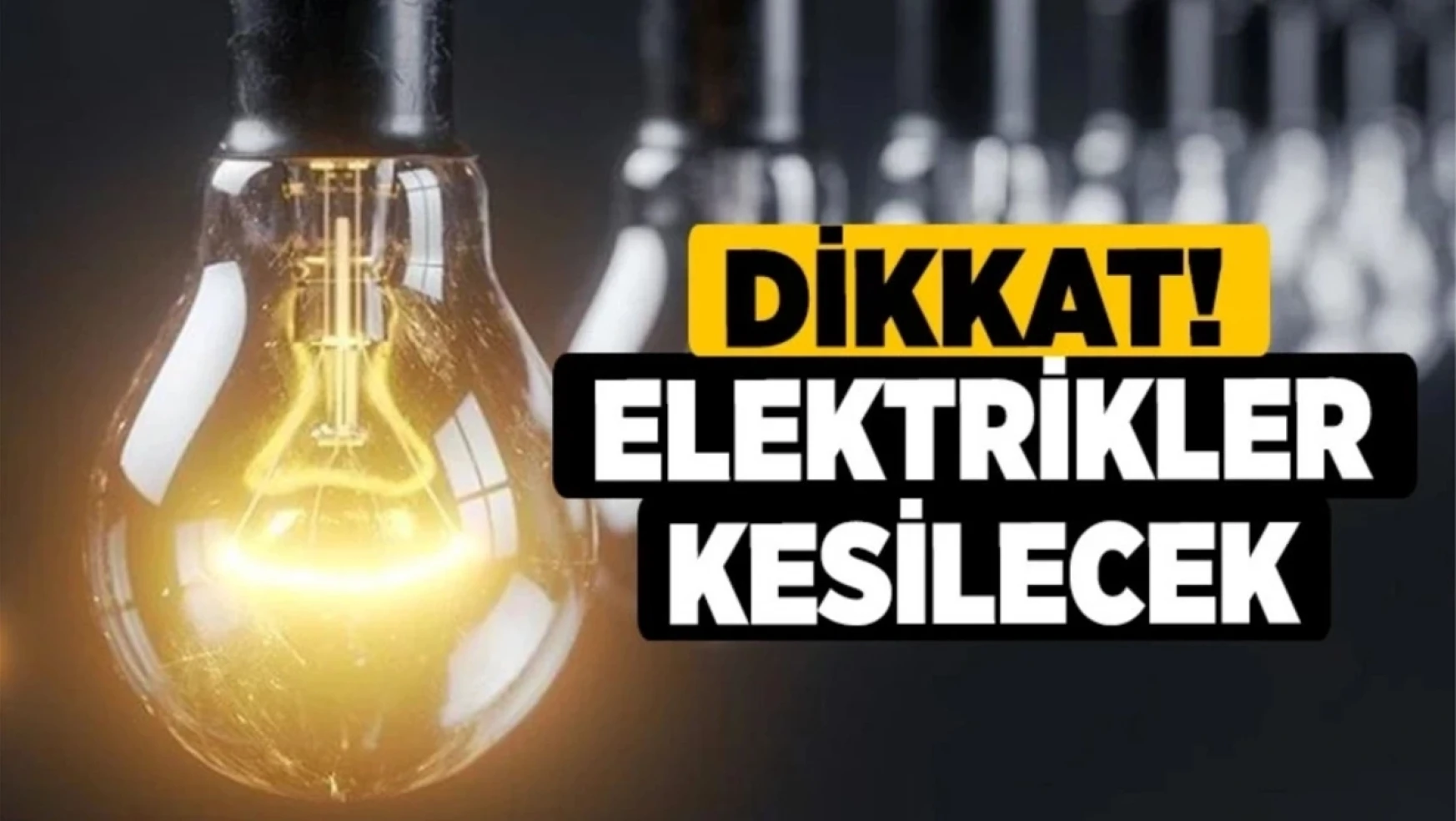 VEDAŞ'tan elektrik kesintisi hakkında uyarı