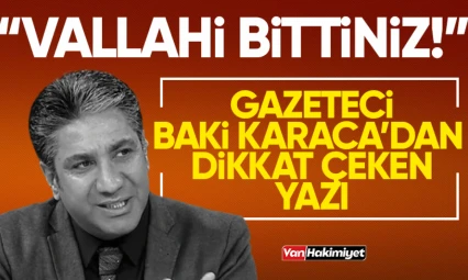 Gazeteci Baki Karaca'dan AK Parti ve MHP'ye mesaj