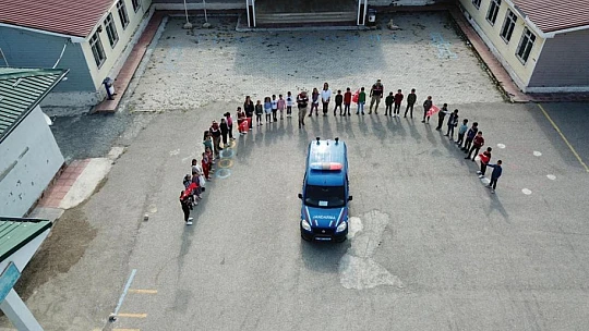 Van'da Jandarma öğrencileri ziyaret etti
